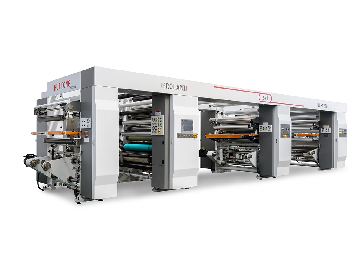 LE 2+1 Opløsningsmiddelfri dobbelt-station tre-lags lamineret maskine